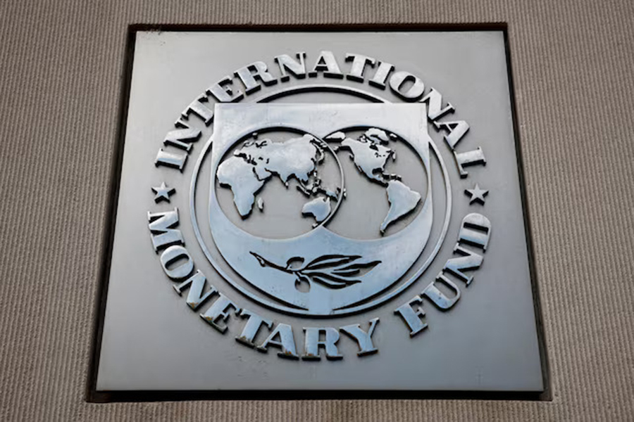 A view of the International Monetary Fund (IMF) logo at its headquarters in Washington, DC, US on November 24, 2024 — Reuters/File