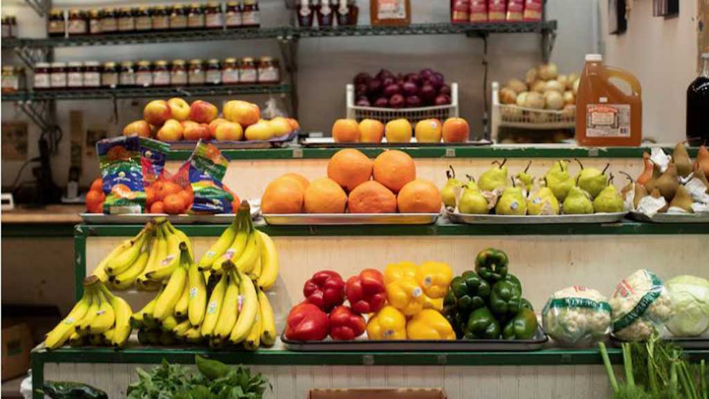 Produce is displayed at Eastern Market in Washington, US, August 14, 2024. REUTERS