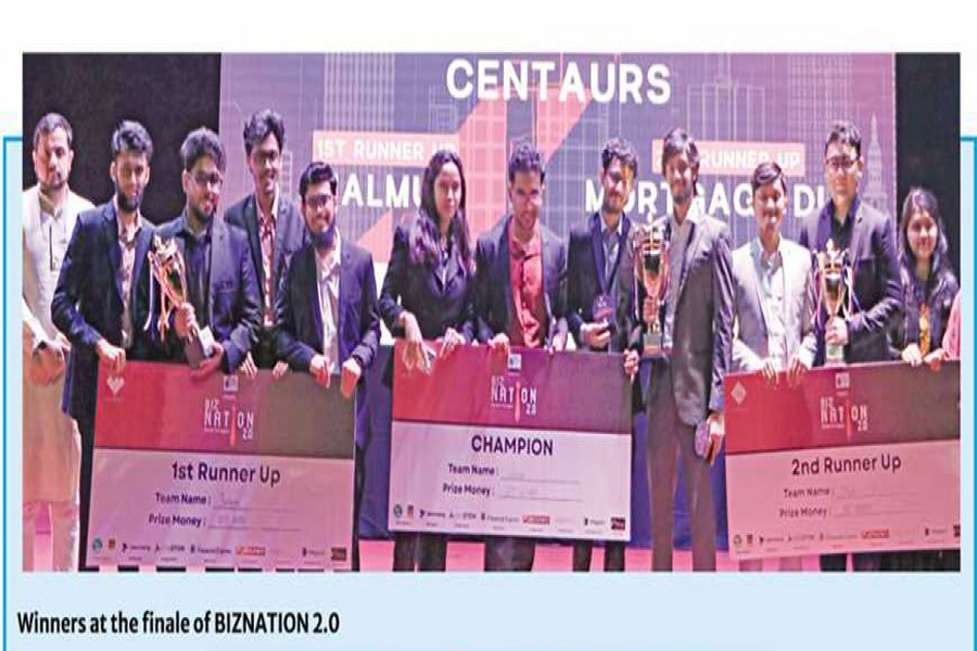 Winners at the finale of BIZNATION 2.0