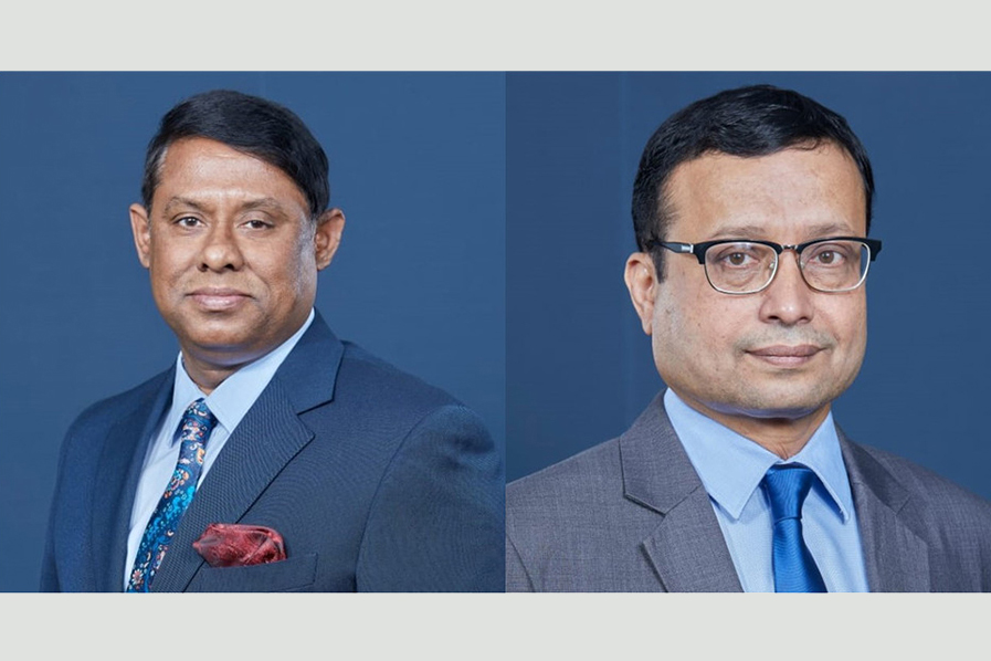 Md Nurul Azam Mozumder (left) and Kamrul Mehedi, the newly appointed Deputy Managing Directors of City Bank, pictured together in this combination image