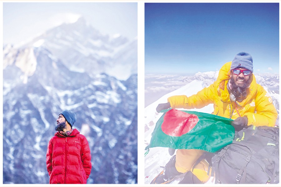 Dr Babar Ali at the peak of Annapurna