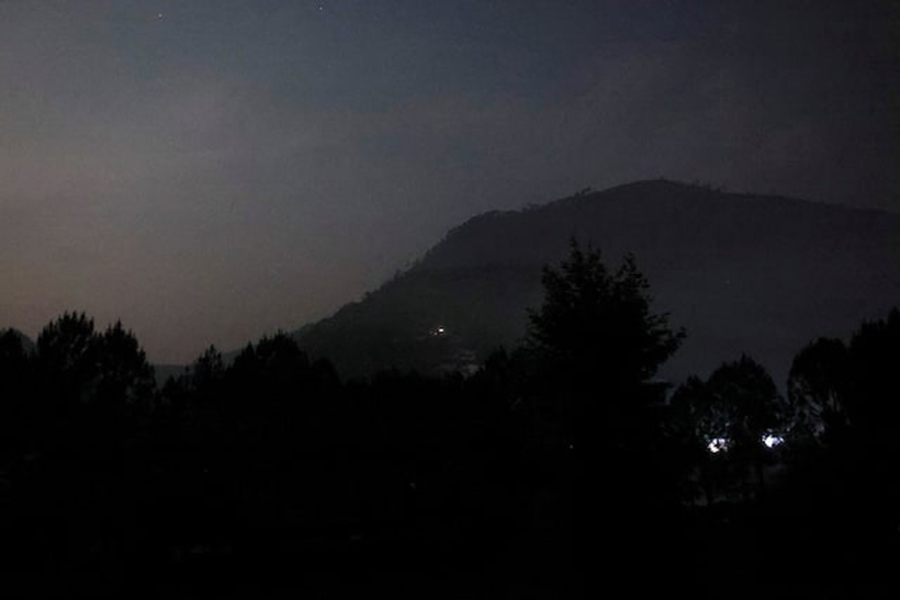 City view during the blackout, after India's strikes in Muzaffarabad in Pakistan-administrated Kashmir on May 7, 2025 — Reuters photo