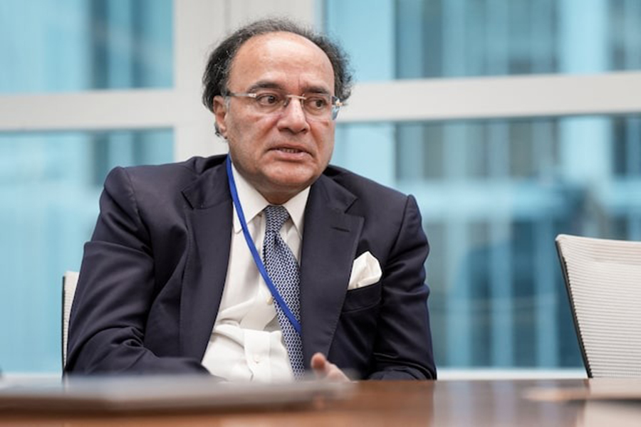 Pakistan Finance Minister Muhammad Aurangzeb speaks during a Reuters interview at the 2025 annual IMF/World Bank Spring Meetings in Washington, DC, US on April 25, 2025 — Reuters photo