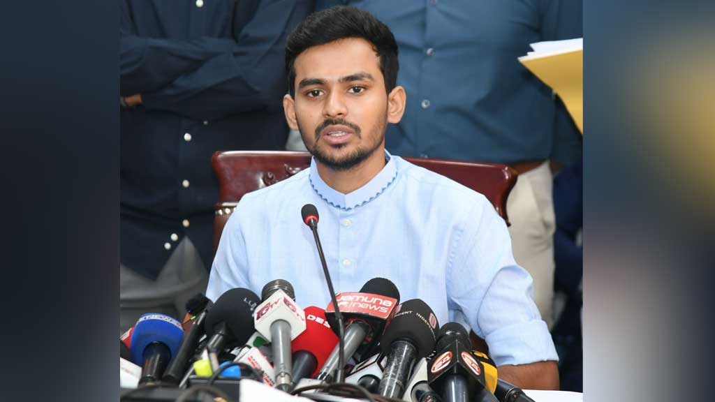 Adviser Asif Mahmud Shojib Bhuiyan -- File Photo