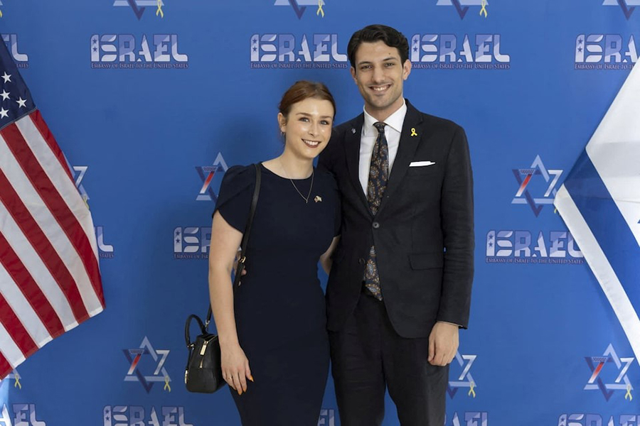 Yaron Lischinsky and Sarah Lynn Milgrim who were shot and killed as they left an event at the Capital Jewish Museum, pose for a picture at an unknown location, in this handout image released by Embassy of Israel to the US on May 22, 2025 — Embassy of Israel to the USA via X/Handout via REUTERS