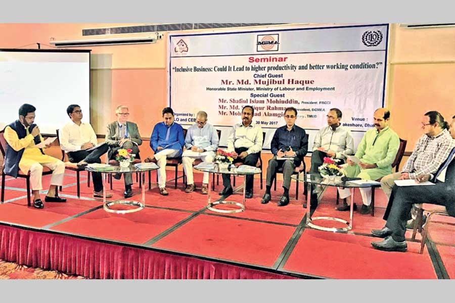 A discussion meeting organised by The Centre of Excellence for the Bangladesh Apparel Industries - CEBAI photo