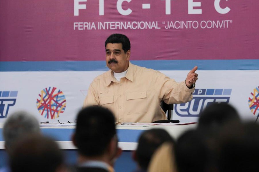 Venezuela's President Nicolas Maduro speaks during his weekly radio and TV broadcast "Los Domingos con Maduro" (The Sundays with Maduro) in Caracas, Venezuela, December 3, 2017. (Reuters Photo)