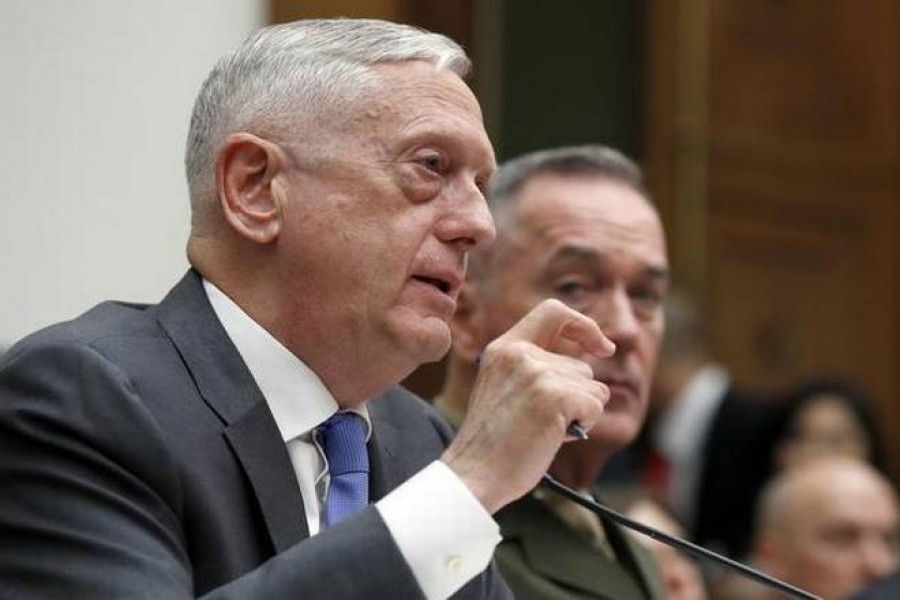 efence Secretary Jim Mattis (left), with Joint Chiefs Chairman Gen. Joseph Dunford, testify on the FY2019 budget during a hearing of the House Armed Services Committee on Capitol Hill, on Thursday, in Washington. | Photo Credit: AP