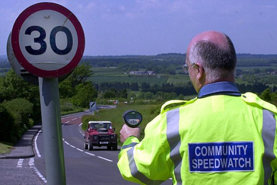 Volunteers with speed guns strike back to catch speeding motorists in