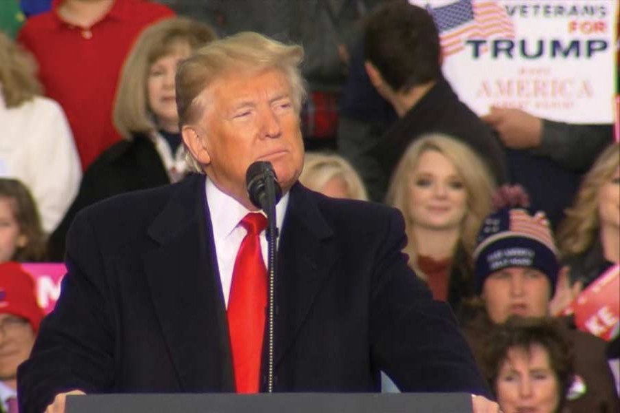 President Trump admits Republicans could lose the House at a rally at West Virginia on November 02, 2018. — ABC News