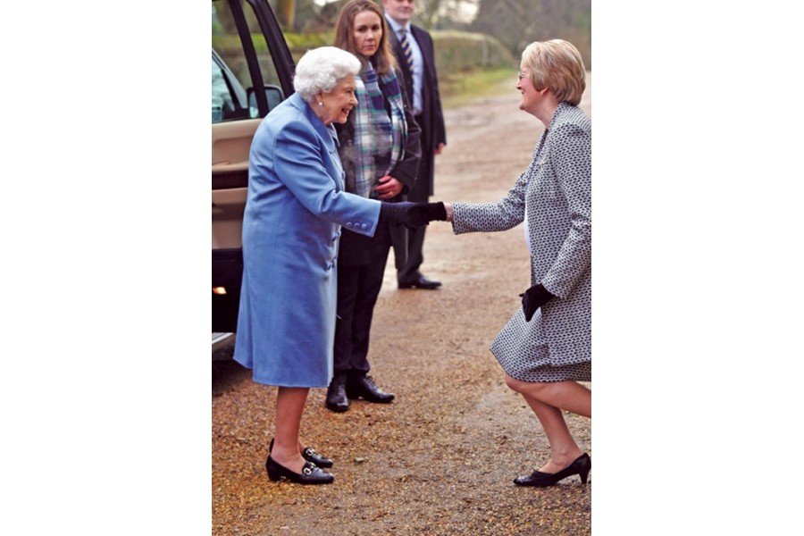 The Queen arrives at an event for the centenary of the Sandringham Women’s Institute in Newton, Cambridgeshire on January 25, 2019: In a speech to mark the centenary of the Sandringham Women's Institute (WI), the Queen spoke of the virtues of respecting other people's points of view. Queen's speech calling for 'common ground' is seen as Brexit allusion, as the Guardian observes