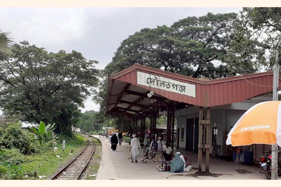 Daulatganj Railway Station in Cumilla has been closed down — FE Photo