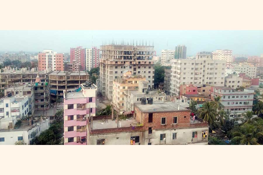 A partial view of the Cumilla city — FE Photo