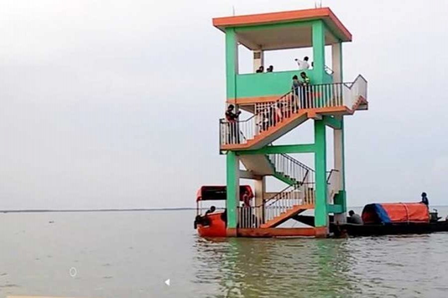 A watch tower in the Hakaluki Haor — FE Photo
