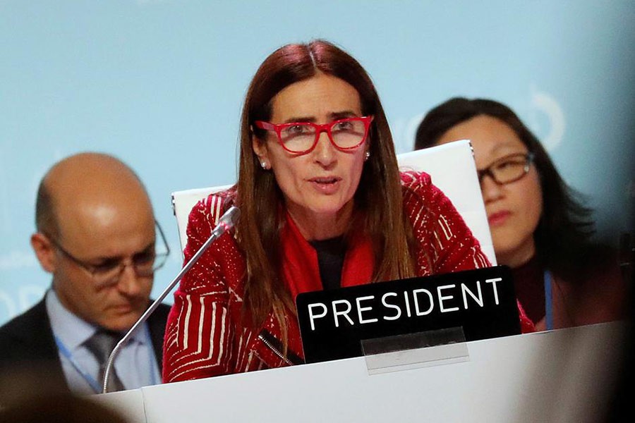 COP25 President Carolina Schmidt expressed disappointment that the UN climate meeting in Madrid couldn't resolve all the outstanding issues on the table. —Photo: Reuters