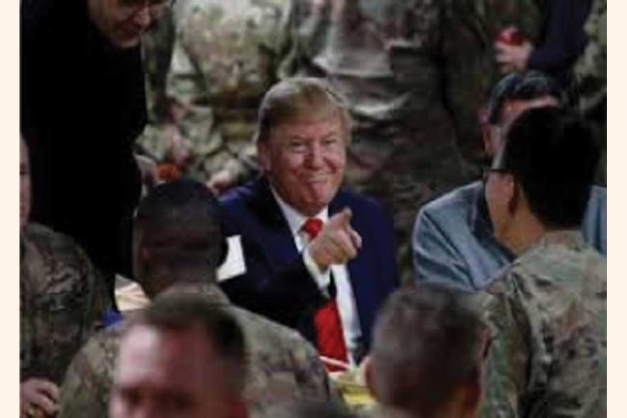 US PRESIDENT DONALD TRUMP: During remarks at a GOP fundraising event on January 17, President Trump bragged he assassinated "two for the price of one." —Photo: Reuters