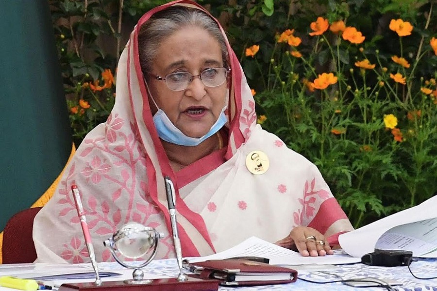 Prime Minister Sheikh Hasina. — BSS/Files