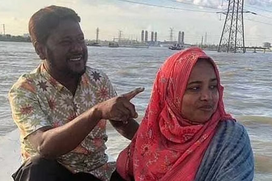Ziaur Rahman Mamun and his wife Jeli Akhter